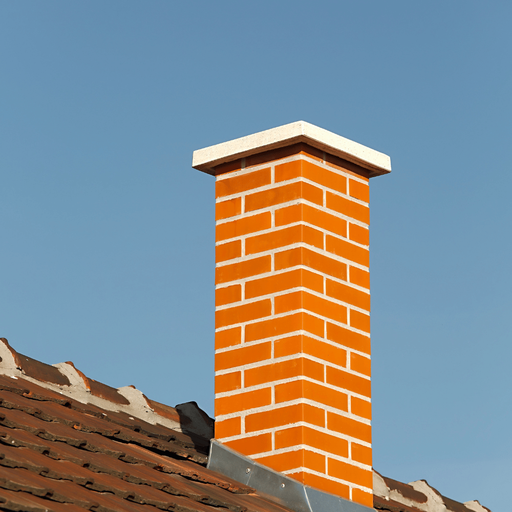 Red brick chimney repair